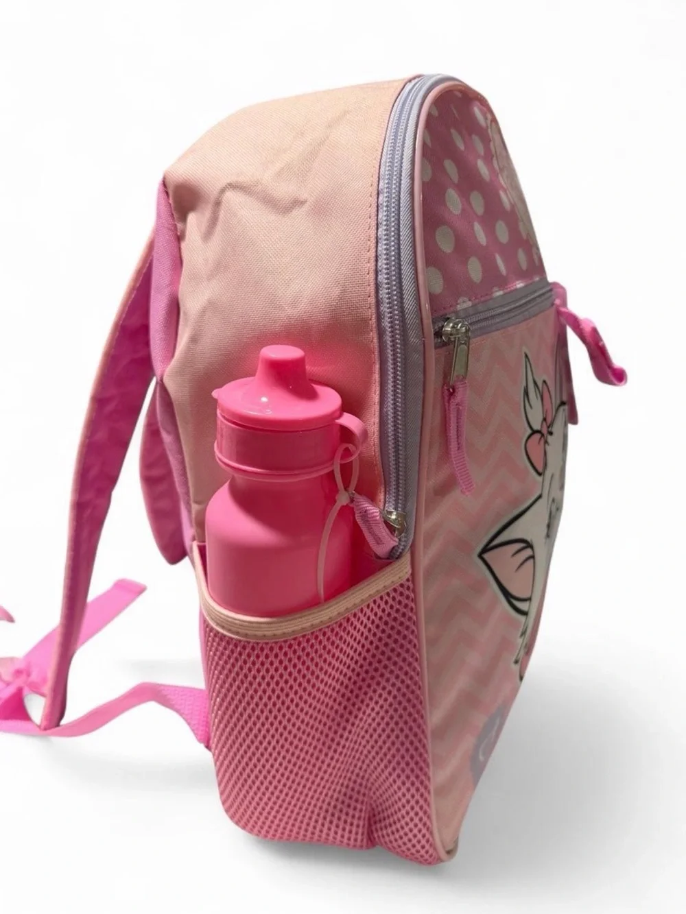 Disney Pink Polka Dot Marie 5 piece Kitten Backpack